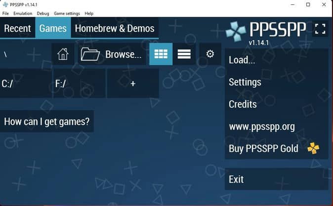 PPSSPP Games for PC