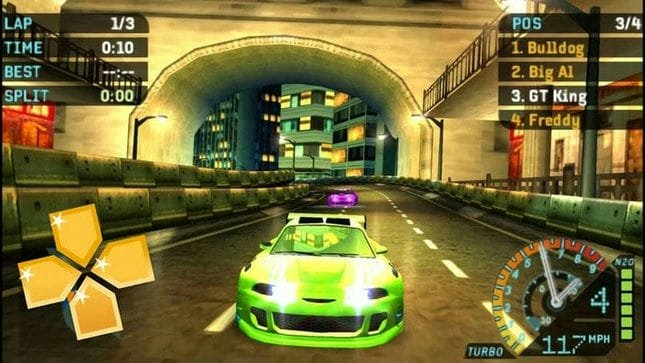 Need For Speed Underground Rivals PPSSPP