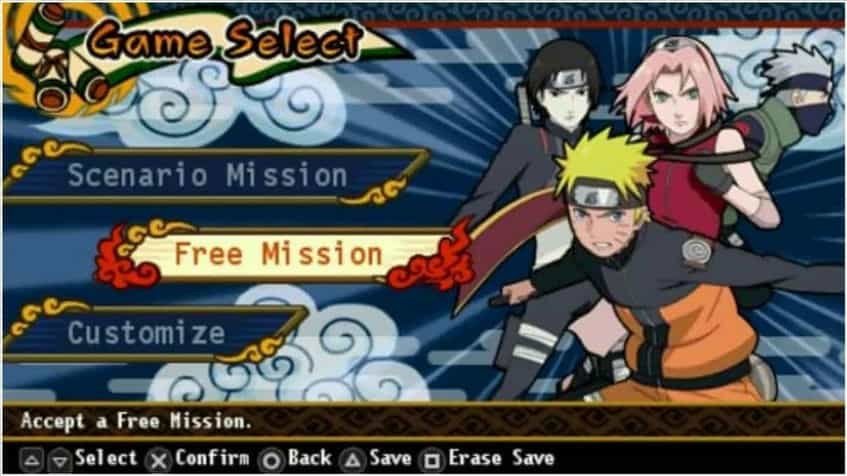 Naruto Shippuden Kizuna Drive PPSSPP